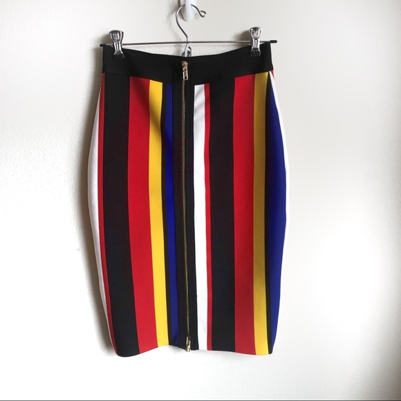 NWOT Striped strapless bodycon 2 piece dress - Picture 7 of 8